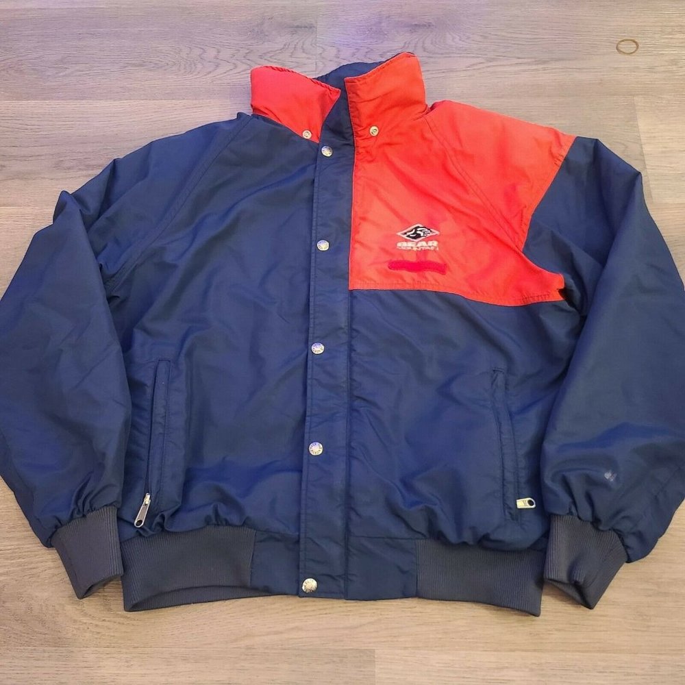 North Face Vtg Red/Blue Size XL‎ Windbreaker Fleece Lining Jacket Bear Mountain